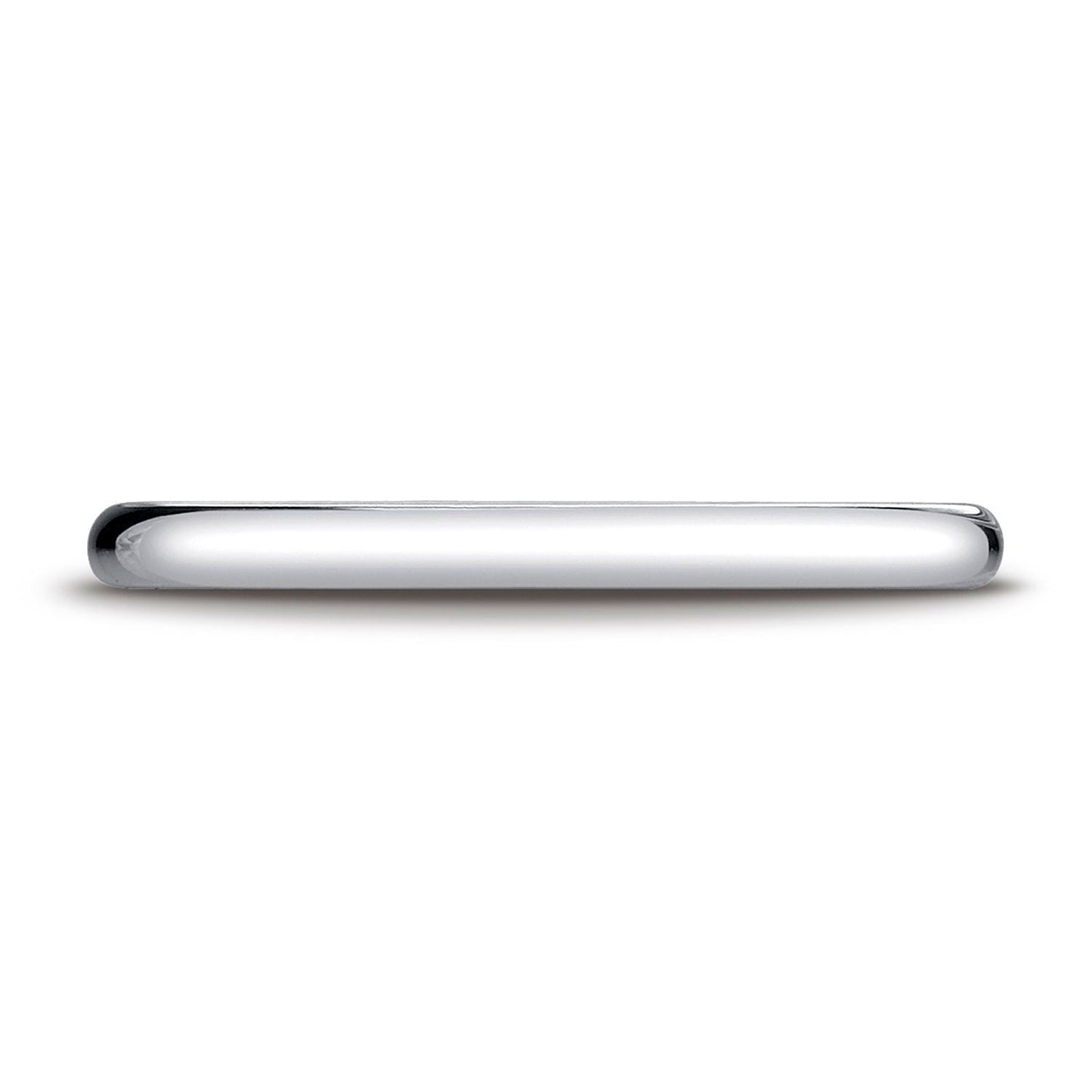 2mm Slightly Domed Traditional Oval Wedding Band, in Platinum | RockHer