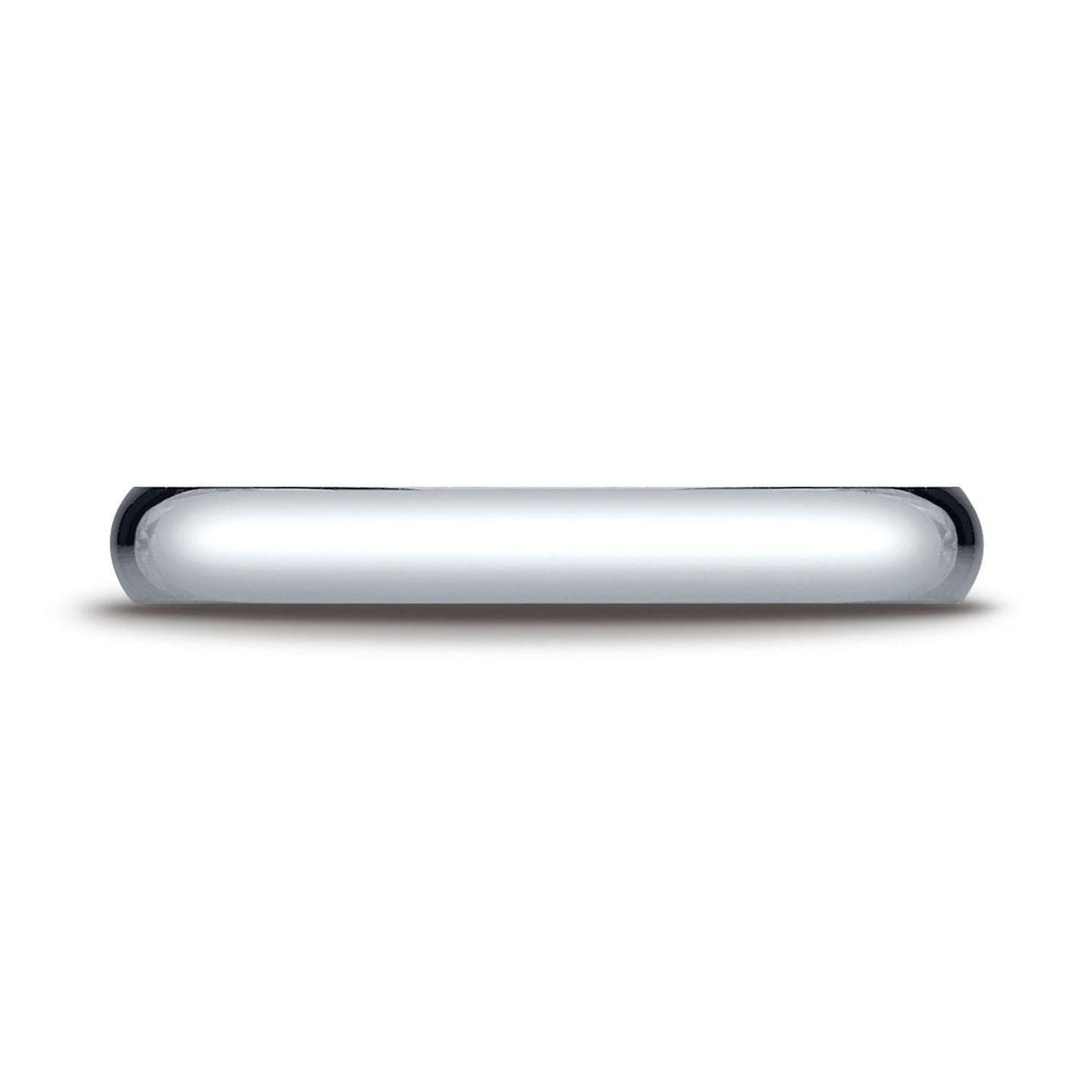 3mm Slightly Domed Traditional Oval Wedding Band, in Platinum | RockHer