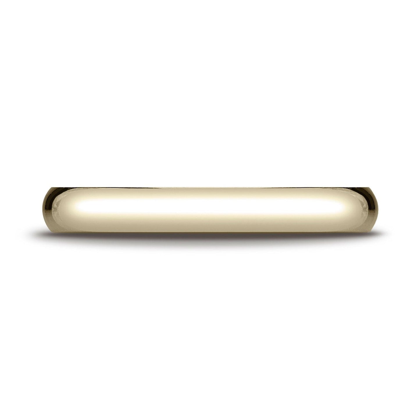 3mm Slightly Domed Traditional Oval Wedding Band, in 18K Yellow Gold | RockHer