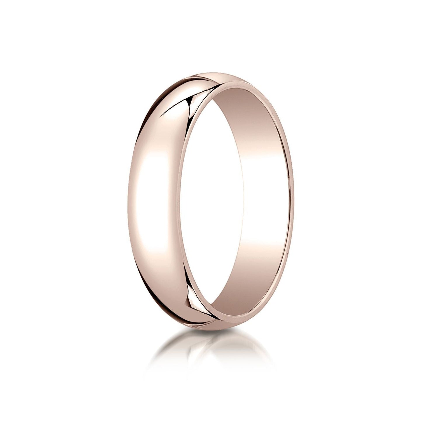 5mm Slightly Domed Traditional Oval Wedding Band, in 14K Rose Gold | RockHer