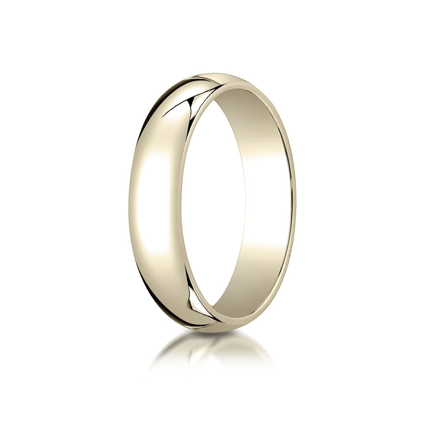 5mm Slightly Domed Traditional Oval Wedding Band, in 14K Yellow Gold | RockHer