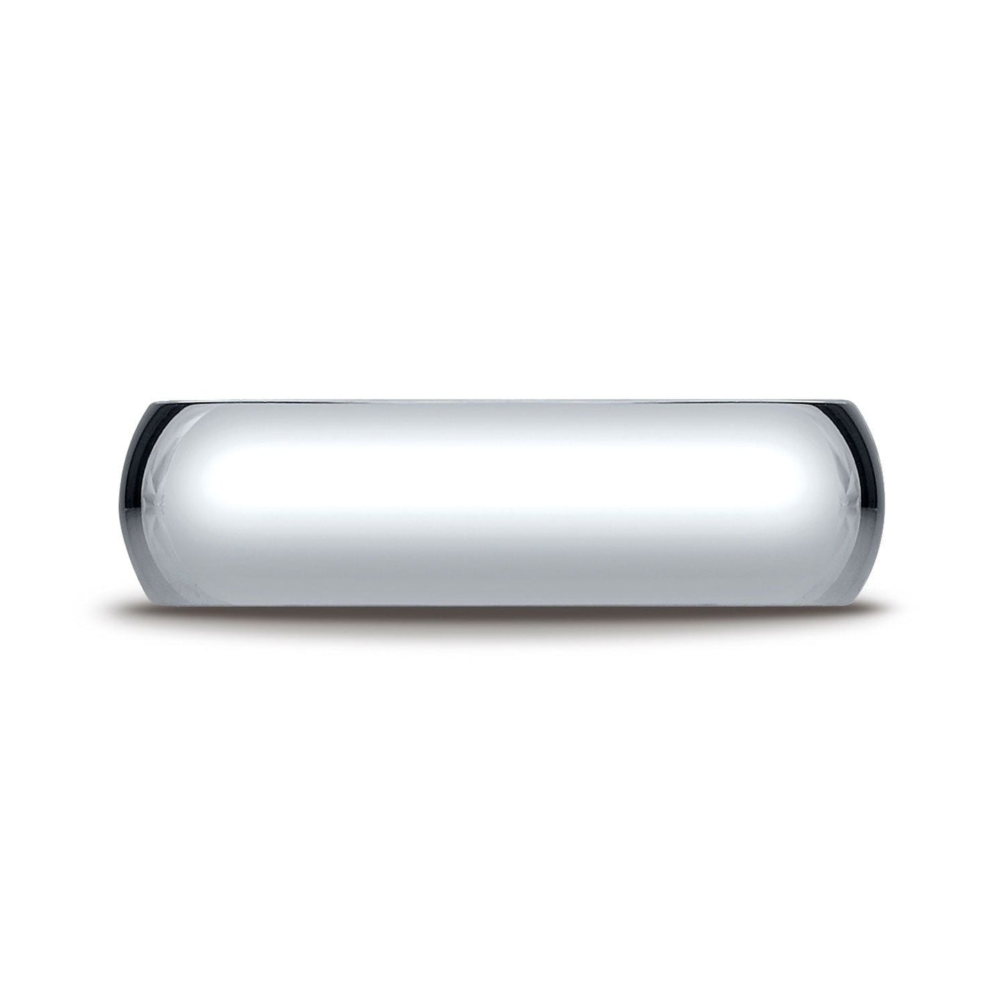6mm Slightly Domed Traditional Oval Wedding Band, in Platinum | RockHer