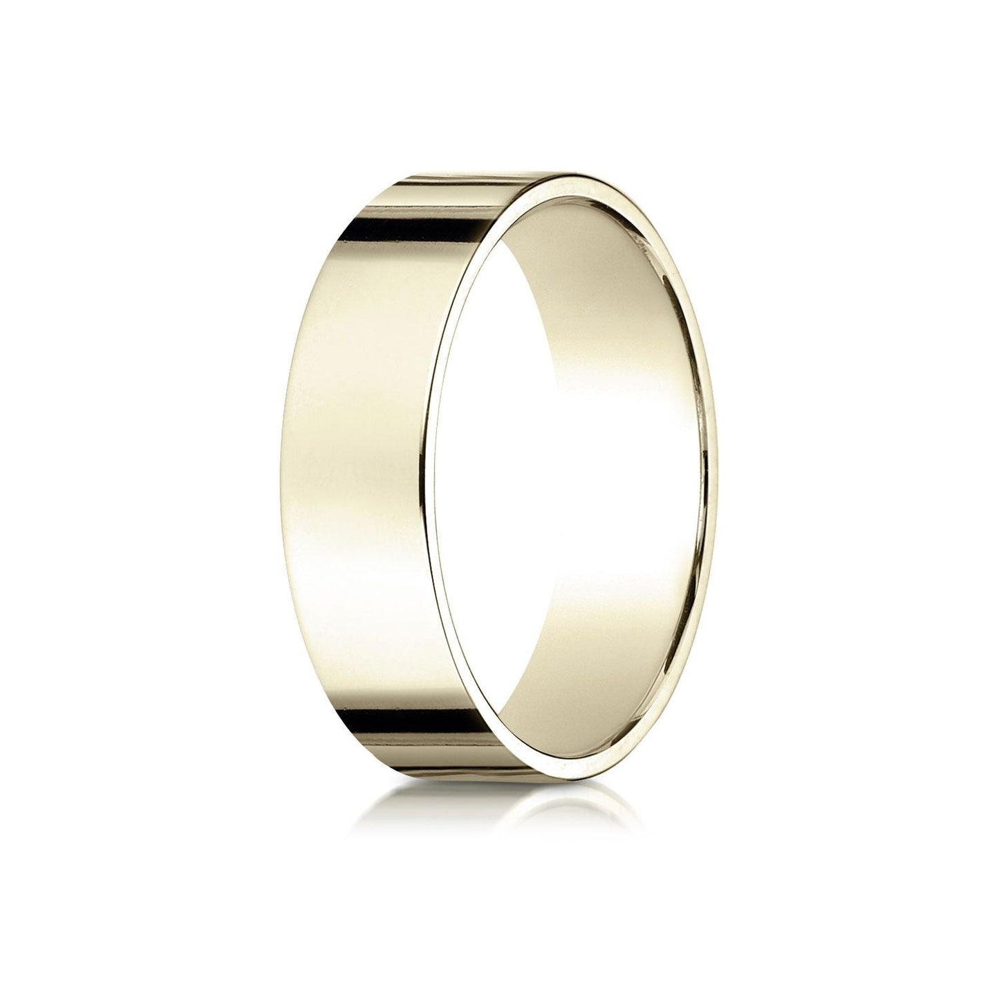 6mm Traditional Flat Wedding Band, in 14K Yellow Gold | RockHer