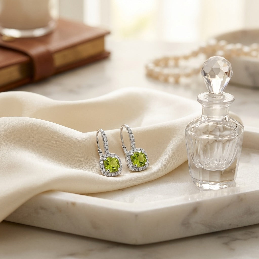 ต่างหูเพชร ตัวเรือนทองคำขาว 14K จาก RockHer