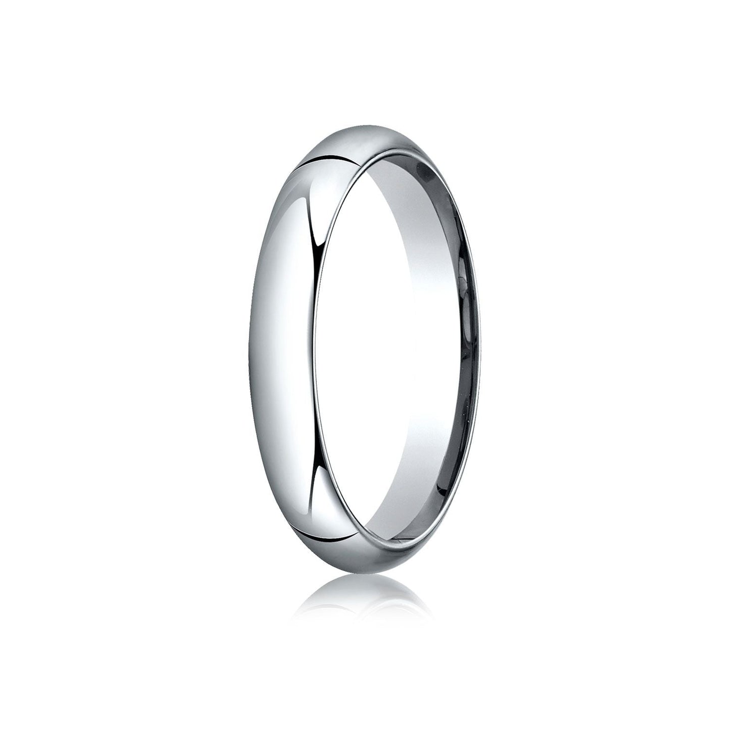 4mm High Dome Comfort-Fit Wedding Band, in 14K White Gold | RockHer