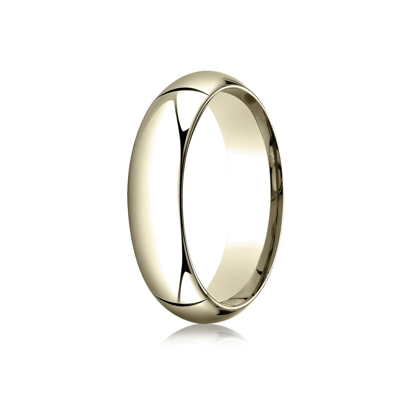6mm High Dome Comfort-Fit Wedding Band, in 14K Yellow Gold | RockHer