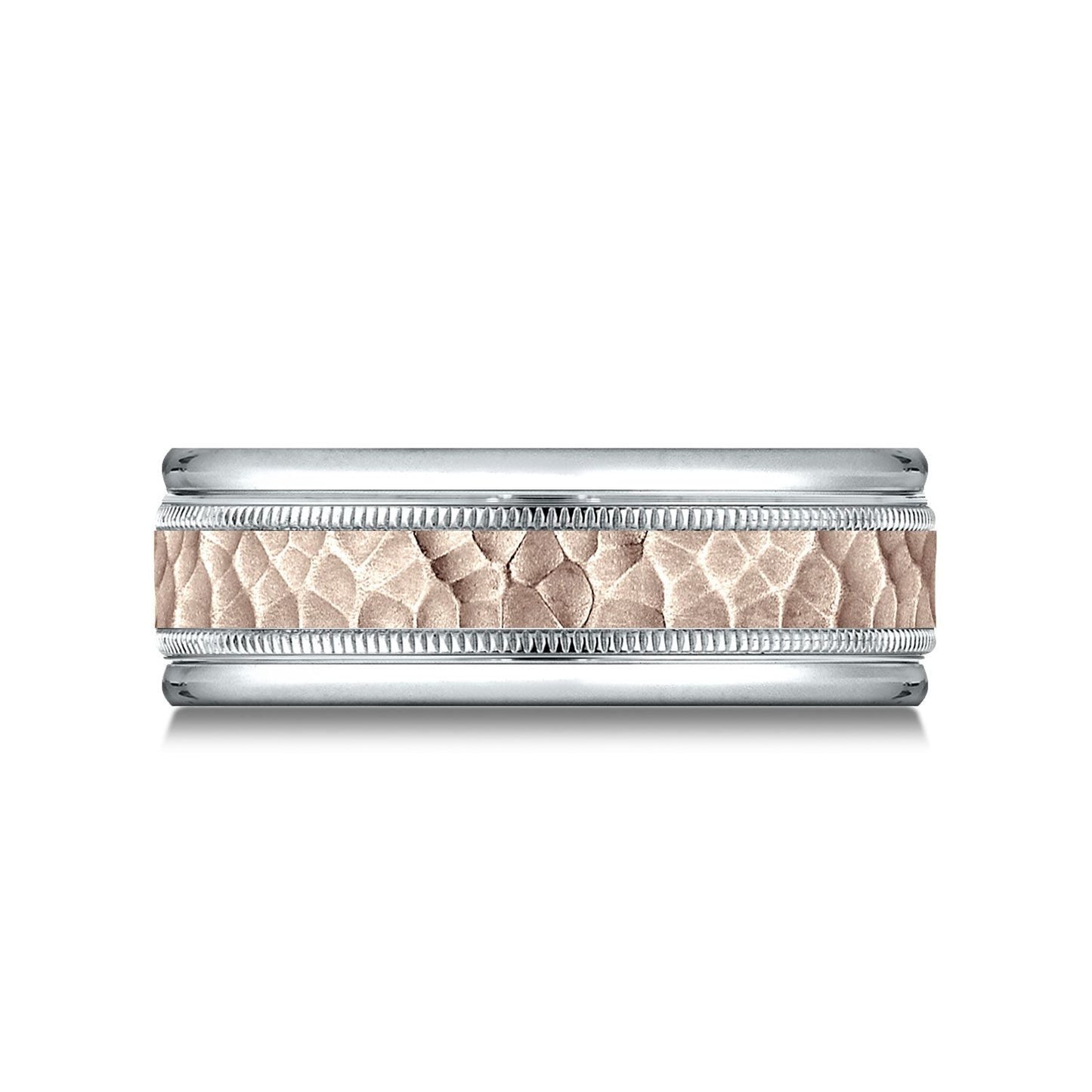 8mm Comfort-Fit Wedding Band, in 14K White Gold | RockHer