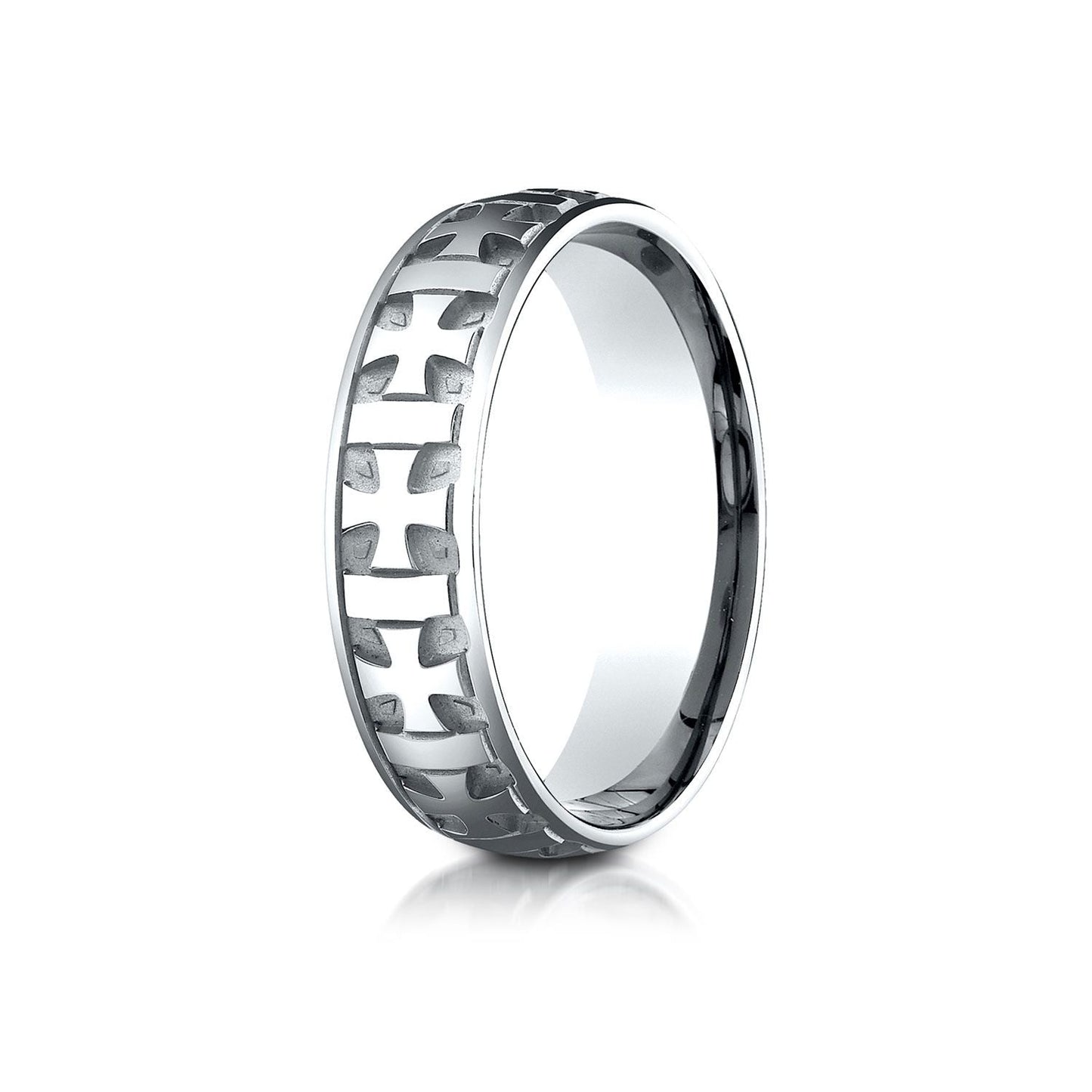 6mm Comfort-Fit Wedding Band, in 14K White Gold | RockHer