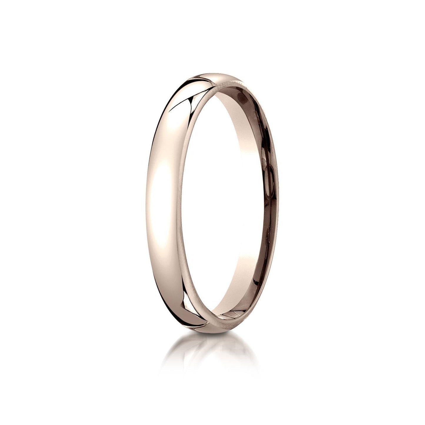 3.5mm Flat Comfort-Fit Wedding Band, in 14K Rose Gold | RockHer