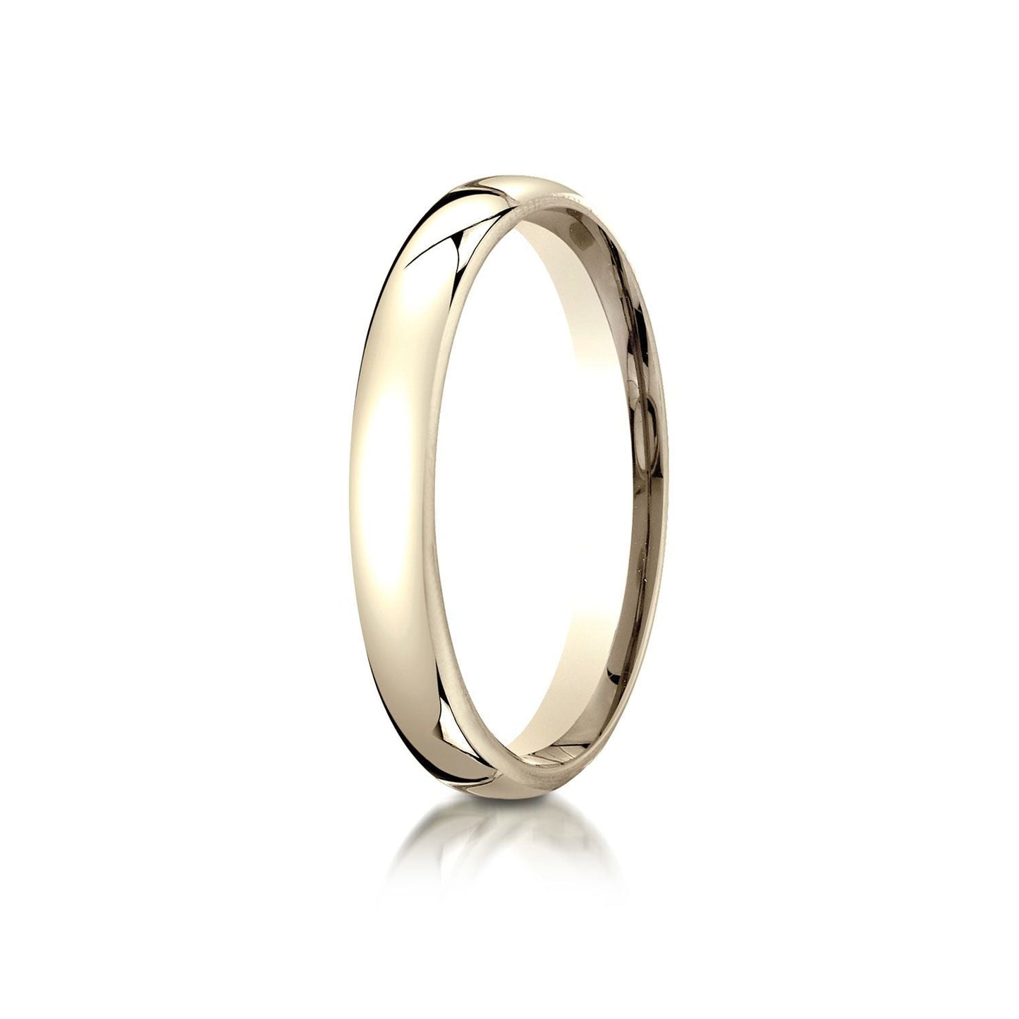 3.5mm Flat Comfort-Fit Wedding Band, in 14K Yellow Gold | RockHer