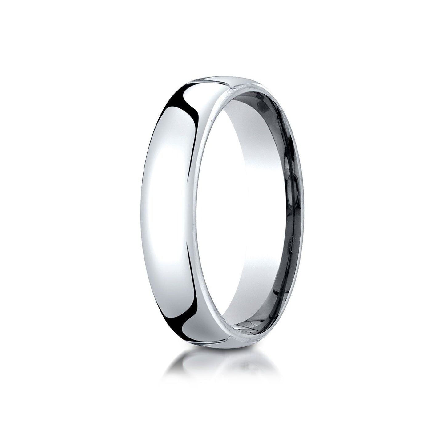 5.5mm Deluxe Comfort-Fit Wedding Band, in 18K White Gold | RockHer