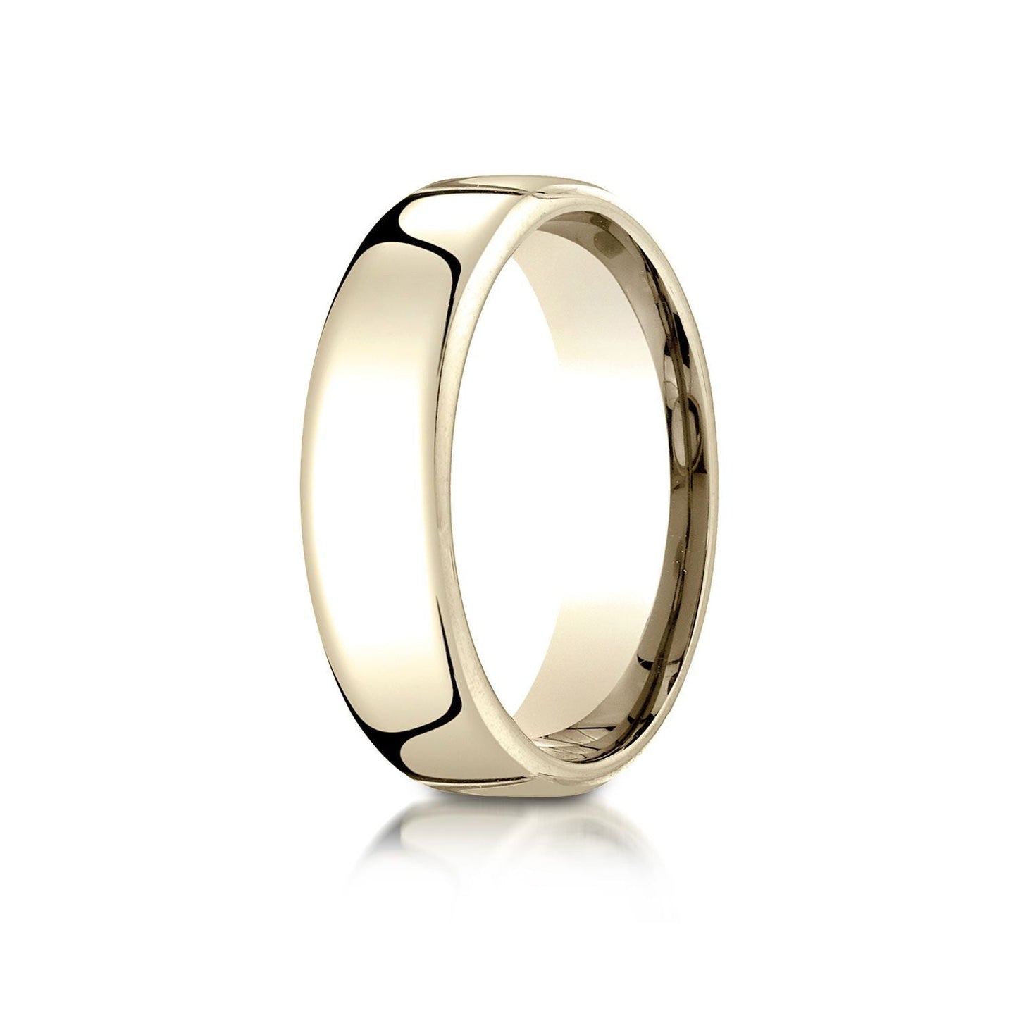 6.5mm Deluxe Comfort-Fit Wedding Band, in 14K Yellow Gold | RockHer