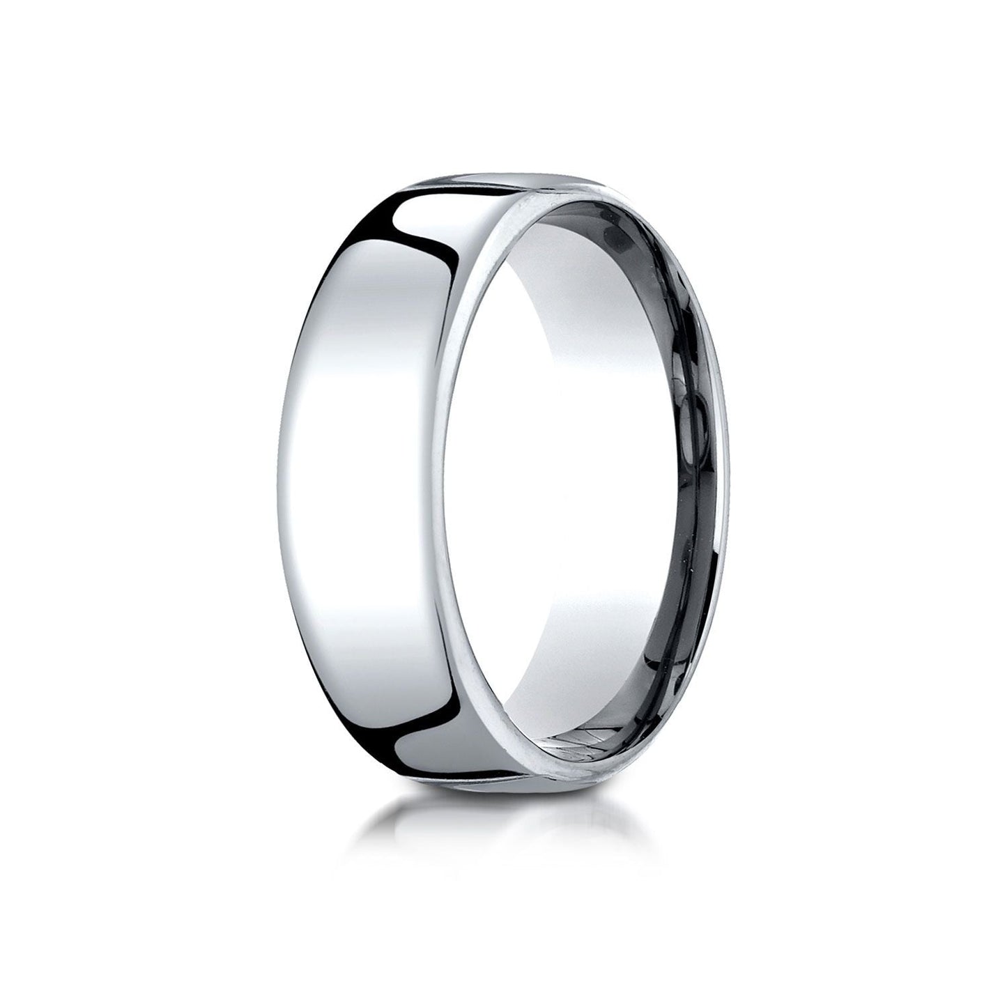 7.5mm Deluxe Comfort-Fit Wedding Band, in 14K White Gold | RockHer