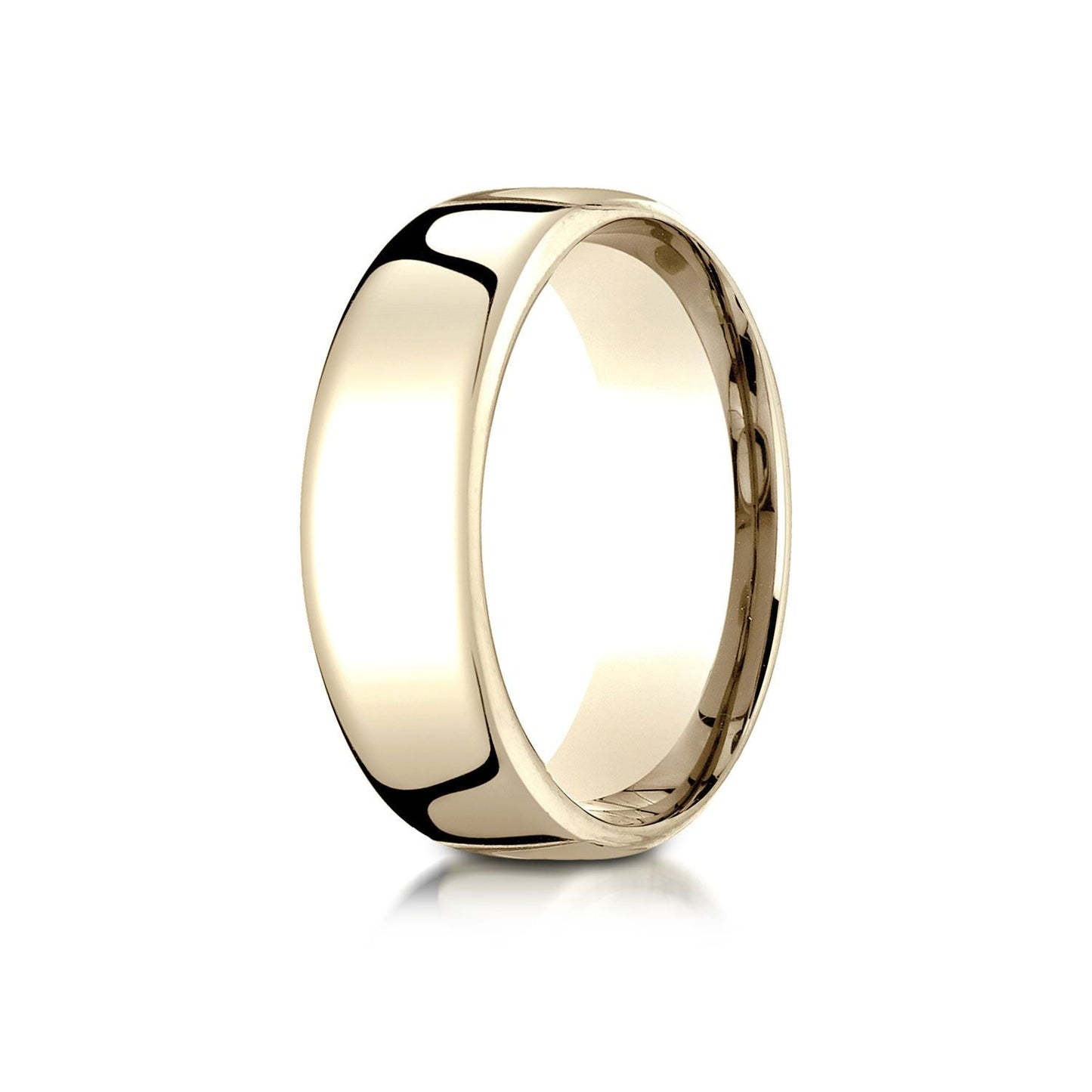 7.5mm Comfort-Fit Wedding Band, in 18K Yellow Gold | RockHer