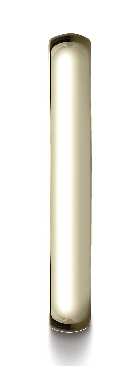 แหวนแสงโดมต่ำสีทองเหลือง 14k ขนาด 3 มม.