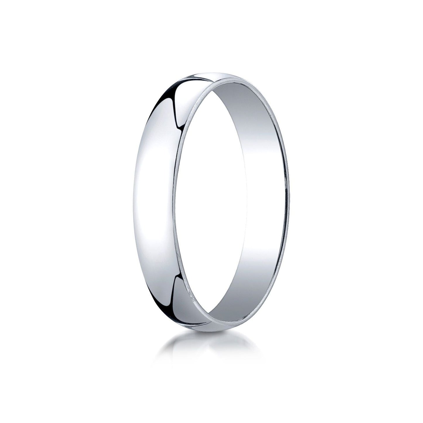 4mm Low Dome Wedding Band, in 14K White Gold | RockHer