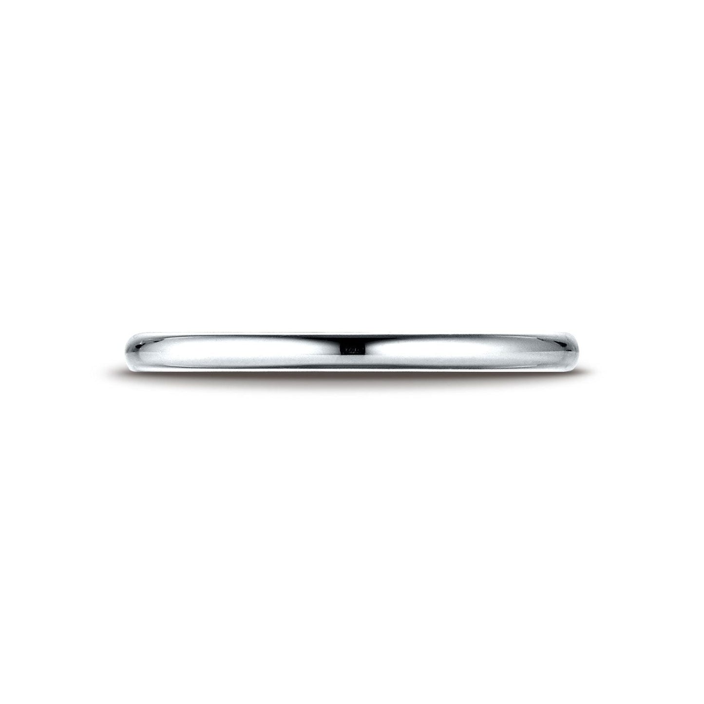 2mm Slightly Domed Comfort-Fit Wedding Band, in Platinum | RockHer