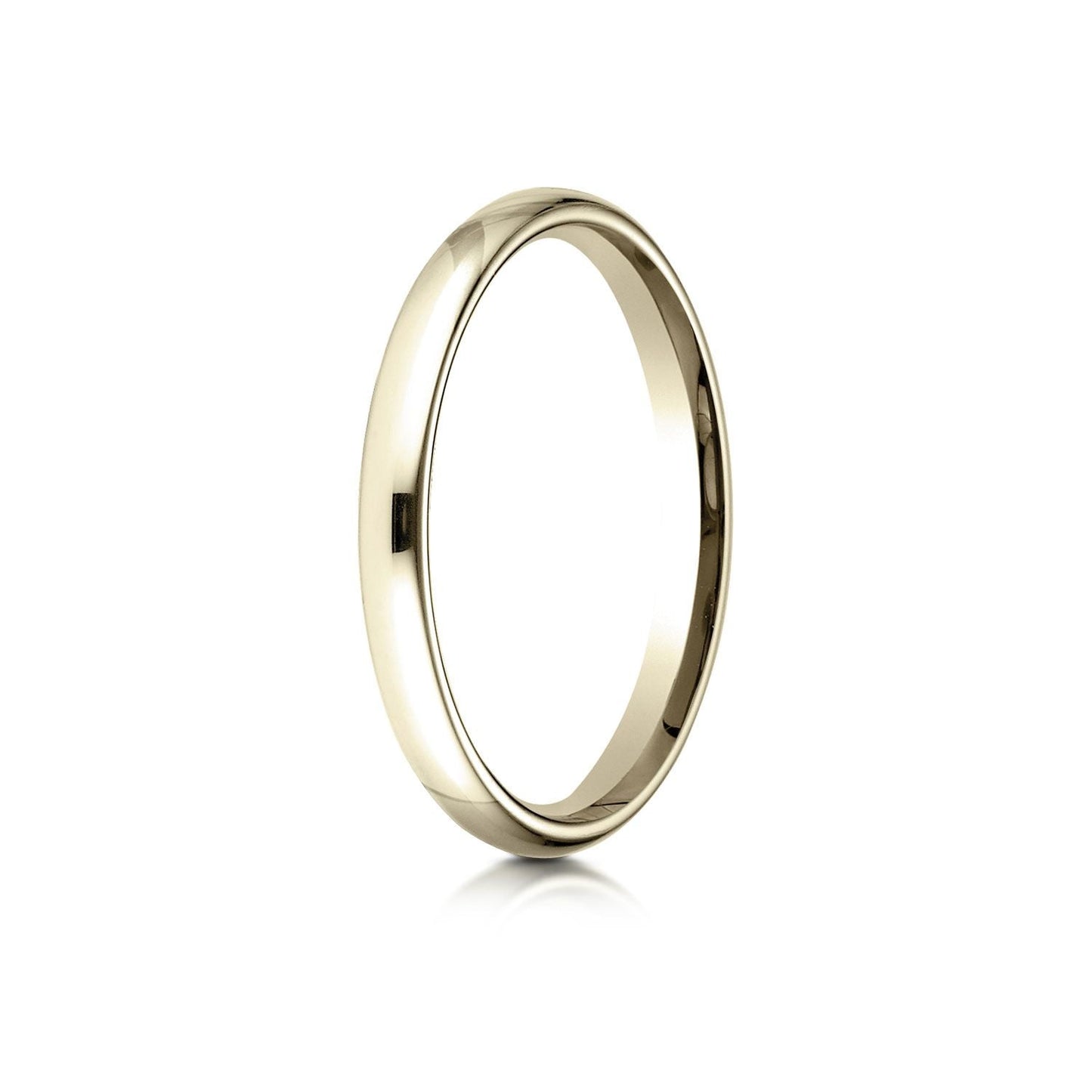 2.5mm Slightly Domed Comfort-Fit Wedding Band, in 14K Yellow Gold | RockHer