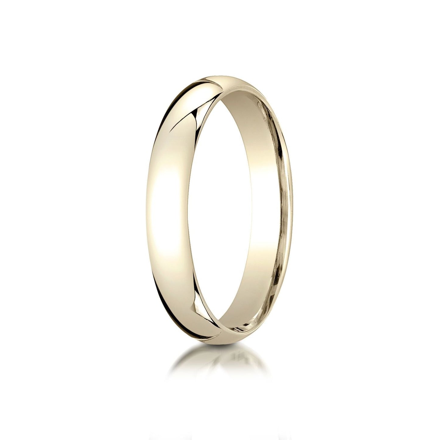 4mm Slightly Domed Comfort-Fit Wedding Band, in 18K Yellow Gold | RockHer