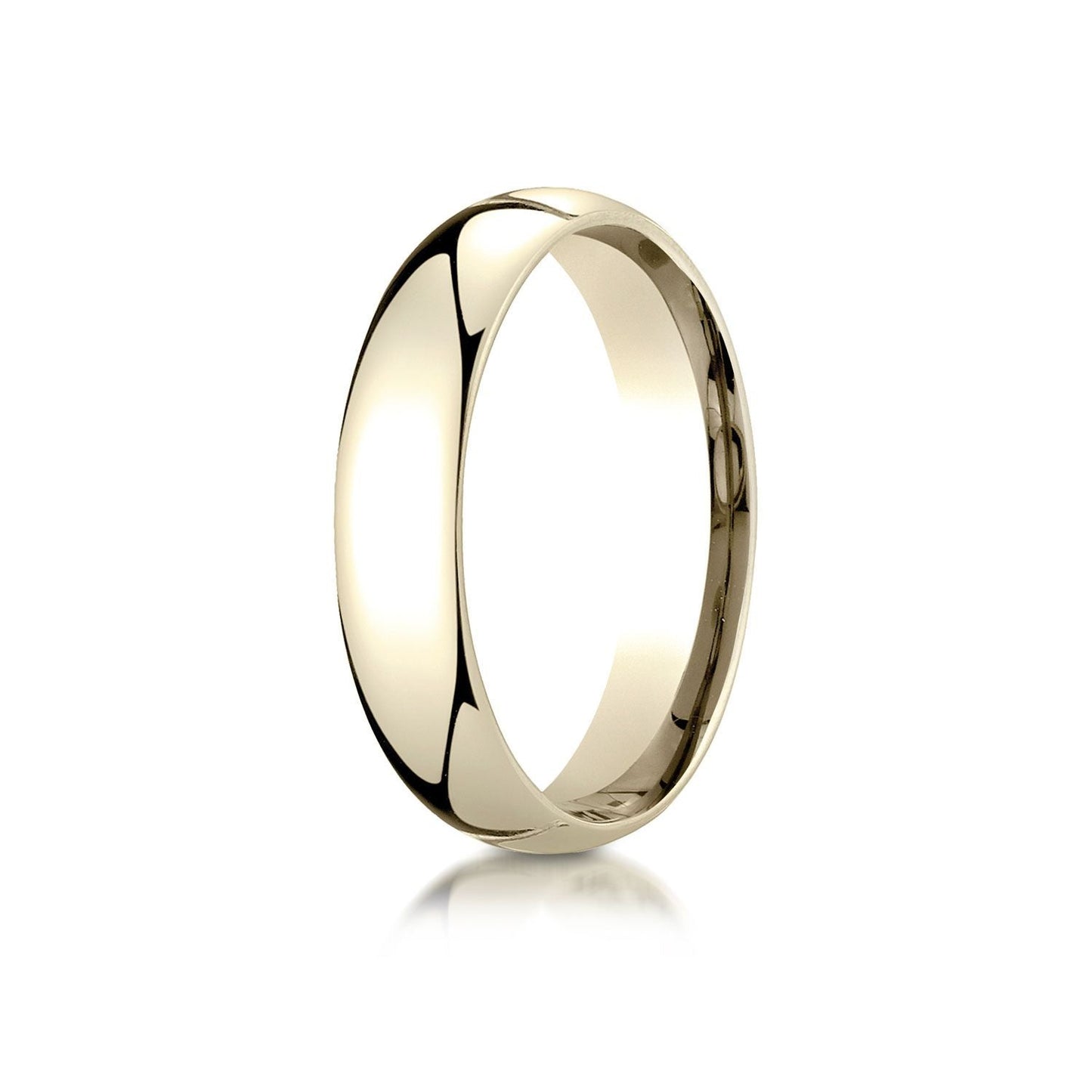5mm Slightly Domed Comfort-Fit Wedding Band, in 14K Yellow Gold | RockHer