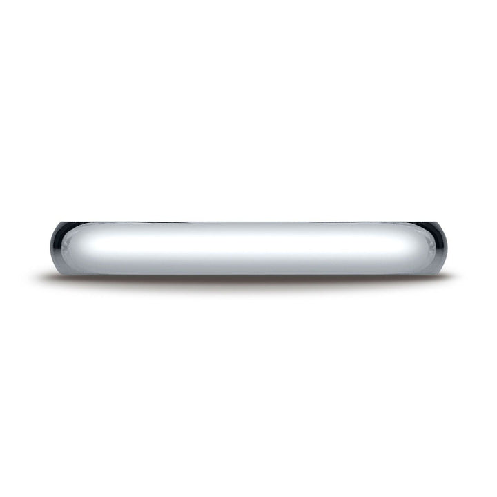3mm Slightly Domed Traditional Oval Wedding Band, in Platinum | RockHer