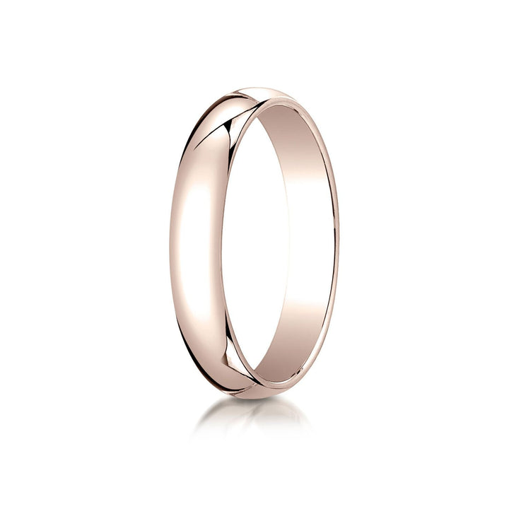 4mm Slightly Domed Traditional Oval Wedding Band, in 14K Rose Gold | RockHer
