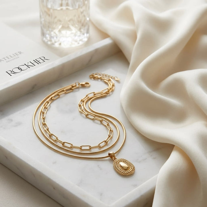 สร้อยคอ Paperclip Chain Necklace ตัวเรือนทองคำเหลือง 14K จาก RockHer