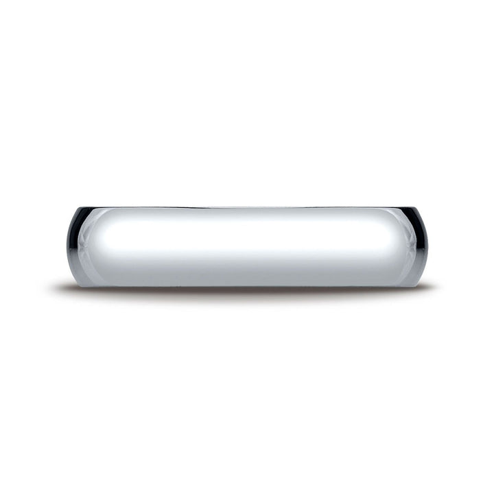 5mm Slightly Domed Traditional Oval Wedding Band, in Platinum | RockHer