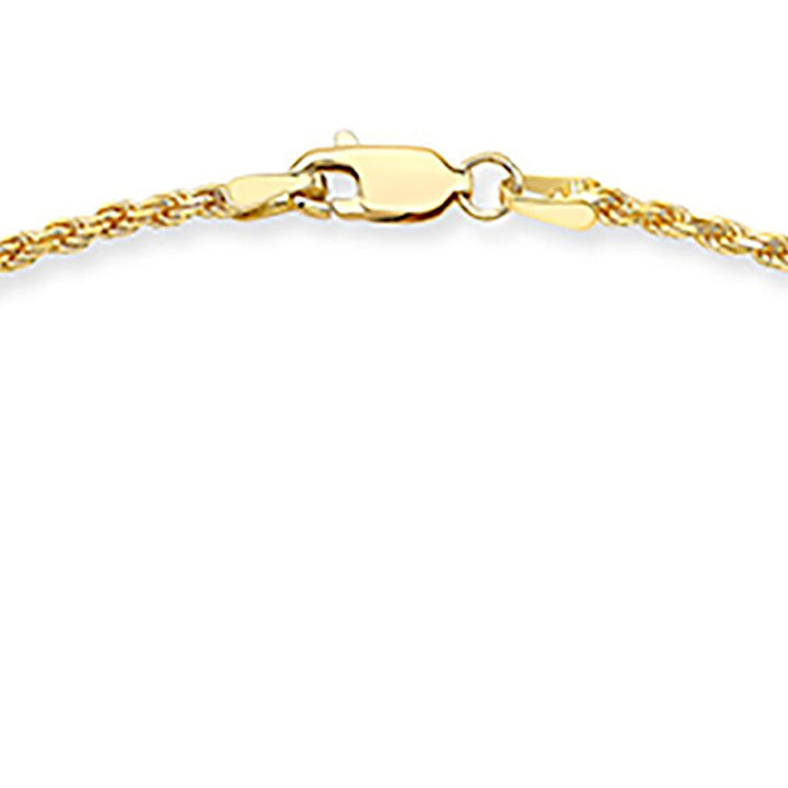 18K Yellow Gold Twisted Rope Chain Necklace – view 5 | RockHer