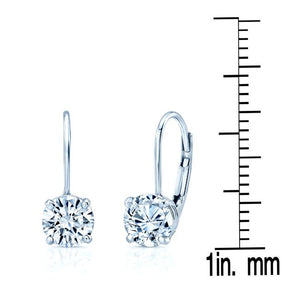 ต่างหูเพชร ตัวเรือนทองคำขาว 14K จาก RockHer