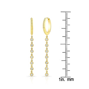ต่างหูเพชร ตัวเรือนทองคำเหลือง 14K จาก RockHer