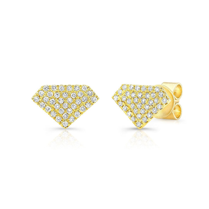 Natural Diamond Round Brilliant Stud Earrings in 14K Yellow Gold, 2 ct. t.w. | RockHer