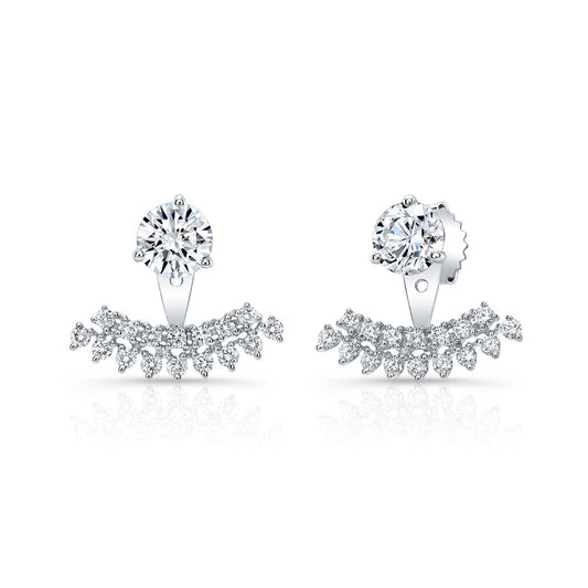 กำไลหูรูปพัดทองคำขาว 14k