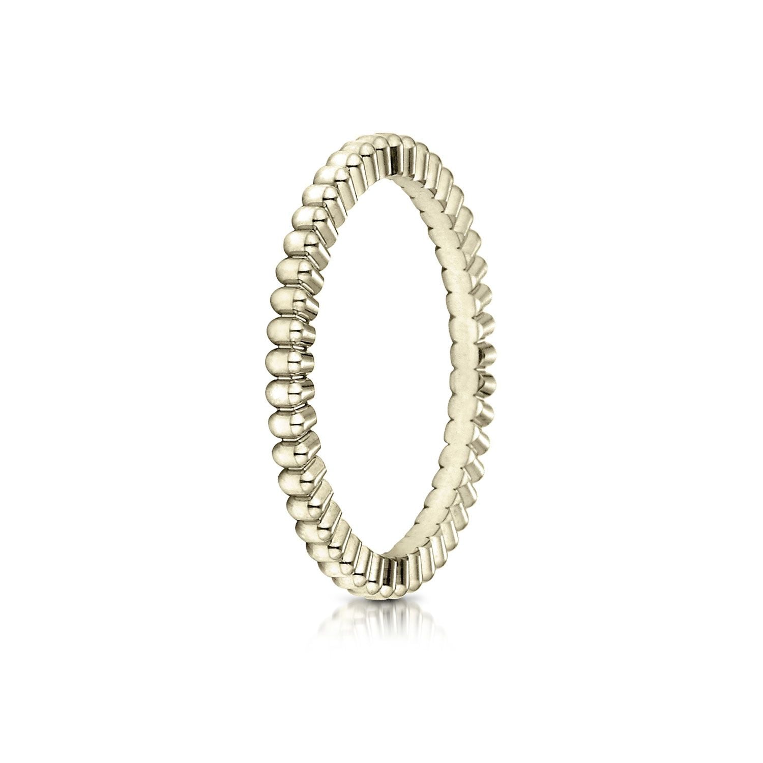 แหวนดีไซน์ตัดเฟือง 2 มม. ทองคำเหลือง 14 กะรัต