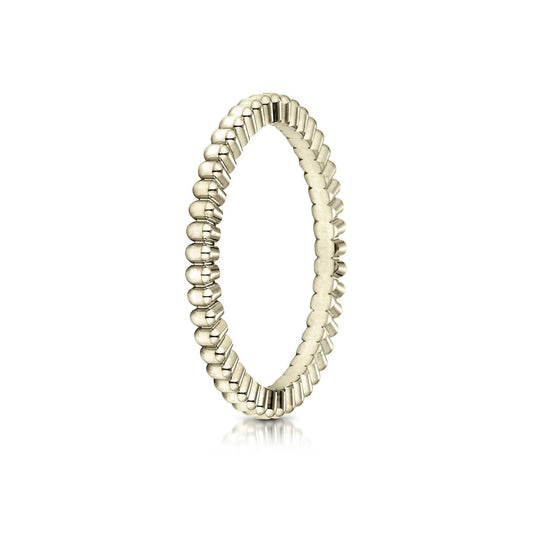 แหวนดีไซน์ตัดเฟือง 2 มม. ทองคำเหลือง 14 กะรัต