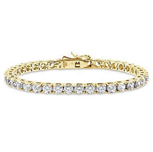 Diamond Tennis Bracelt in 14K Yellow Gold | RockHer
