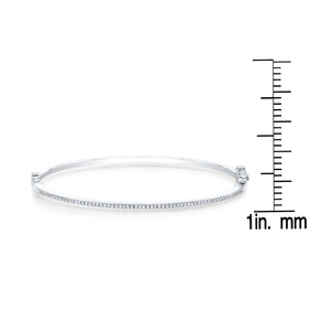สร้อยข้อมือ ฝังปาเว่ ตัวเรือนทองคำขาว 14K จาก RockHer