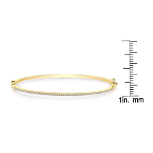 สร้อยข้อมือ ฝังปาเว่ ตัวเรือนทองคำเหลือง 14K จาก RockHer