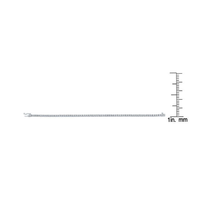สร้อยข้อมือเทนนิสประดับเพชรแบบหนามแหลม (2.95ctw)