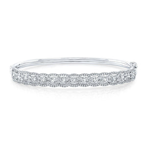 สร้อยข้อมือเพชร ตัวเรือนทองคำขาว 14K จาก RockHer