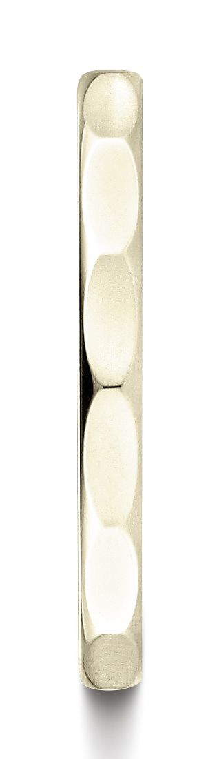 แหวนดีไซน์เหลี่ยมขัดเงาสูง 2 มม. ทองคำเหลือง 14 กะรัต