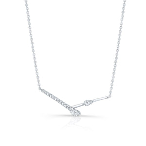 สร้อยคอเพชร ตัวเรือนทองคำขาว 14K จาก RockHer