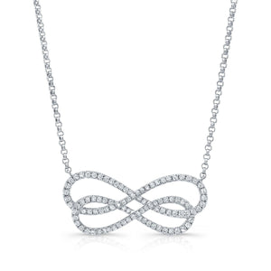 สร้อยคอเพชร ตัวเรือนทองคำขาว 14K จาก RockHer