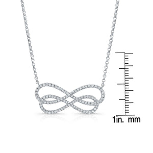 สร้อยคอเพชร ตัวเรือนทองคำขาว 14K จาก RockHer