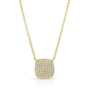 สร้อยคอเพชร ฝังปาเว่ ตัวเรือนทองคำเหลือง 14K จาก RockHer