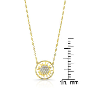 สร้อยคอเพชร ทรงกลม ตัวเรือนทองคำเหลือง 14K จาก RockHer