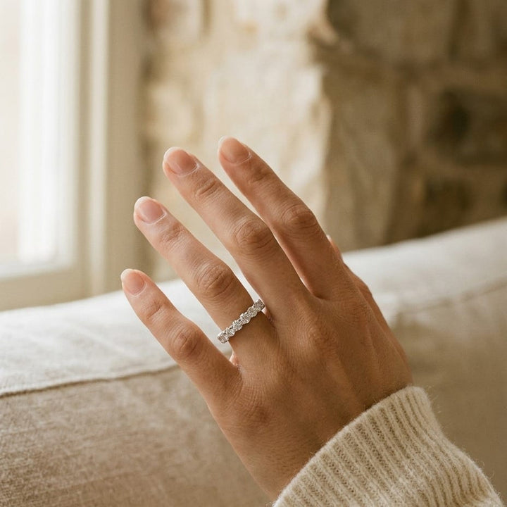 Diamond Ring in 14K White Gold - lifestyle