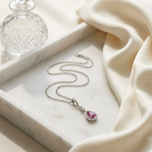 สร้อยคอเพชร ตัวเรือนทองคำขาว 14K จาก RockHer
