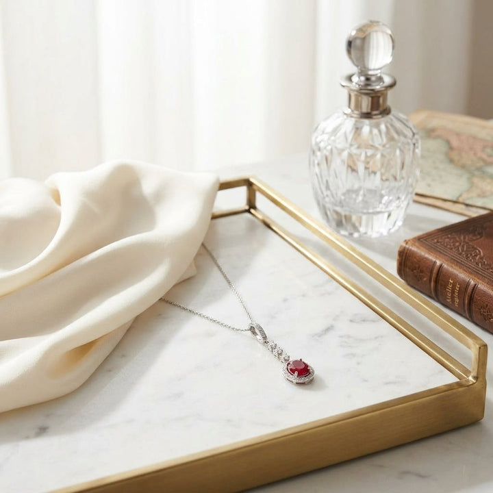 ต่างหูเพชร ทรงรี ล้อมเพชร ตัวเรือนทองคำขาว 14K จาก RockHer