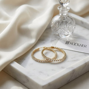ต่างหูเพชร ตัวเรือนทองคำเหลือง 14K จาก RockHer